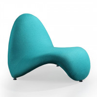 Manhattan Comfort AC009-TL MoMa Teal Wool Blend Accent Chair